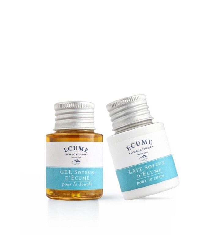 lait et gel douche format voyage