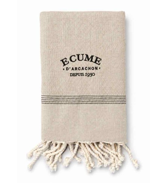 Fouta Unie Pied-de-Lion – Élégante et Résistante | Écume d’Arcachon