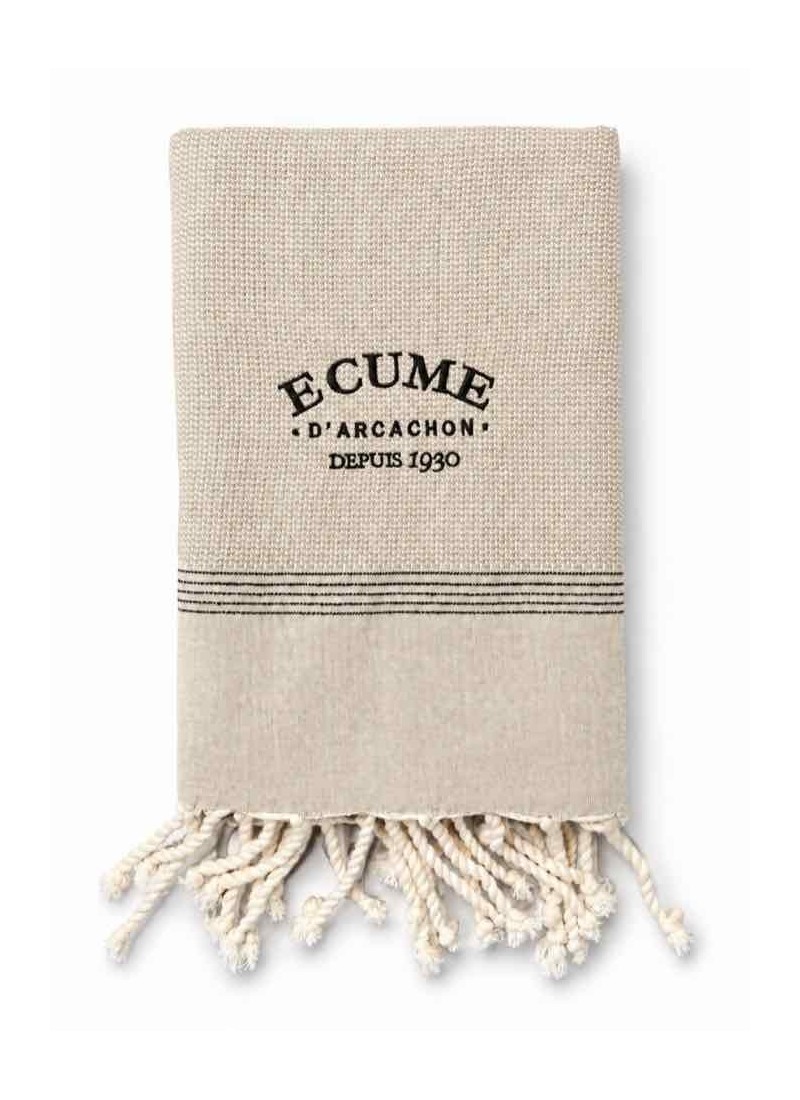 Fouta Unie Pied-de-Lion – Élégante et Résistante | Écume d’Arcachon