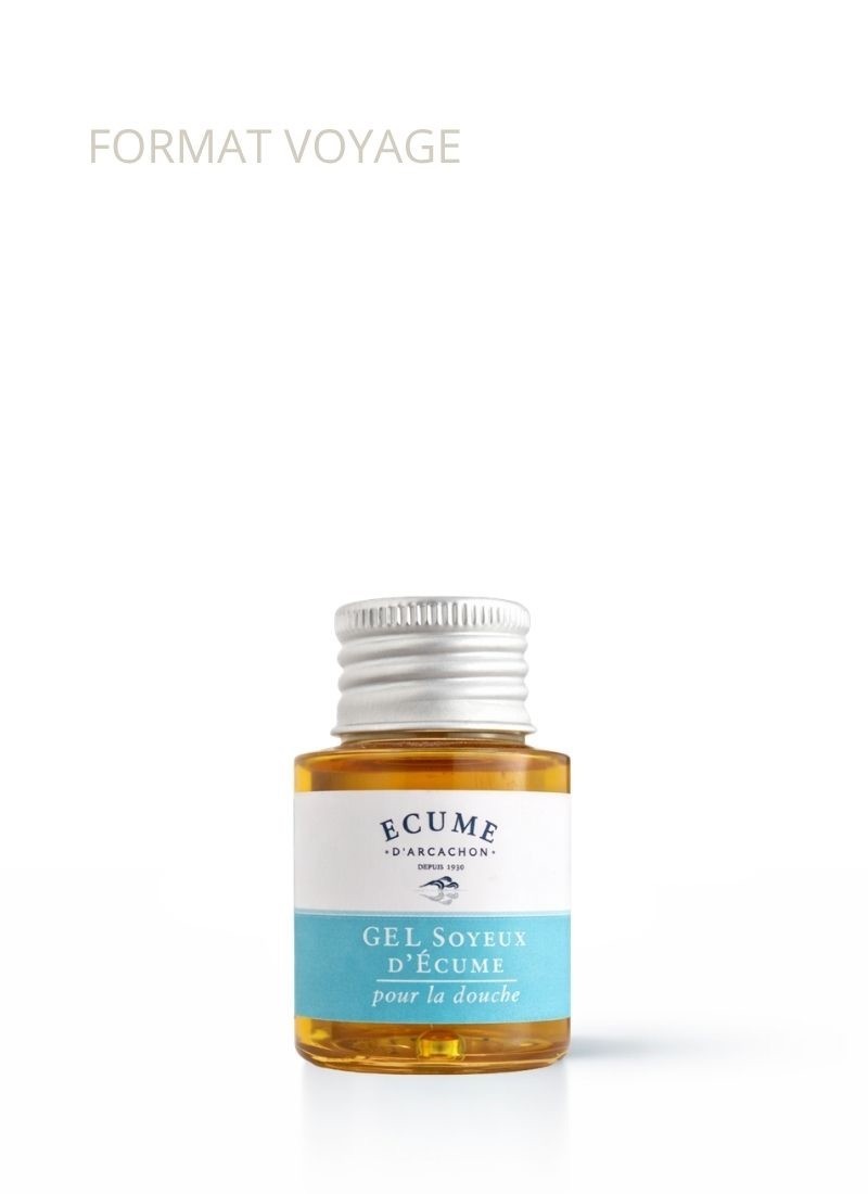 Gel de douche naturel petite taille. Écume d'Arcachon.