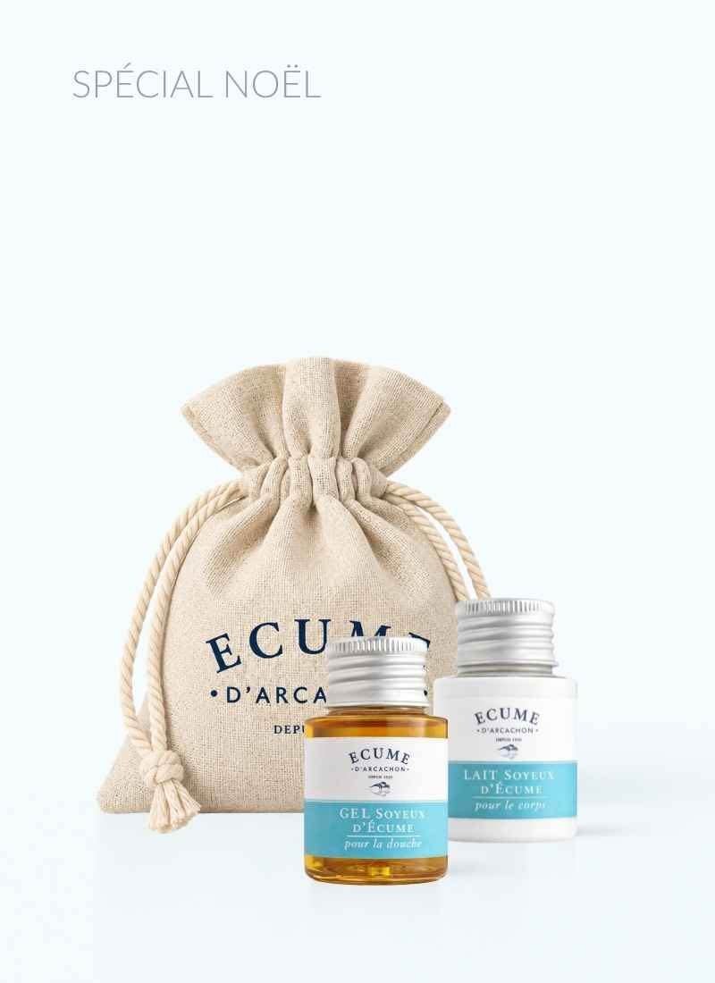 Coffret parfumerie petit prix soins cosmétique naturels. Écume d'Arcachon.