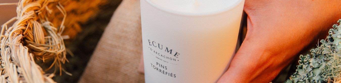 White scented candles | Écume d'Arcachon