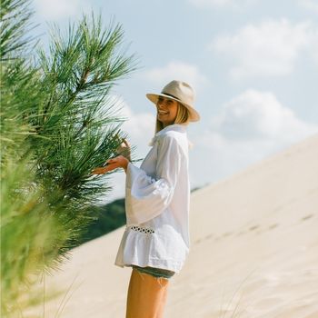 parfum boisé frais. Territoire des sables.