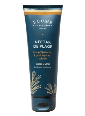 Soin préparateur au soleil avec réparation pour le visage et le corps.