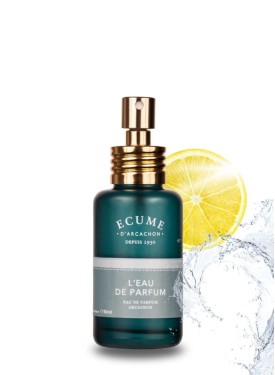 Parfum frais et marin Écume d'Arcachon 50ml. Nouveau design. Rechargeable